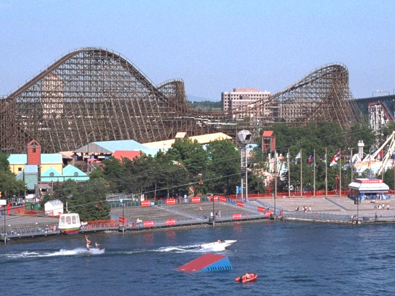 Our first roller coaster, 1984